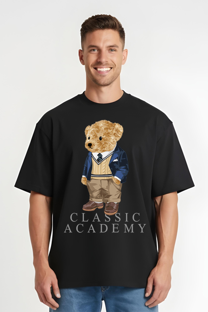 Tricou Oversize - Classic Academy Taddy Bear - imagine 4