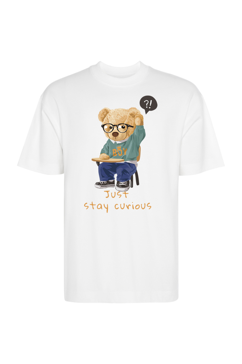 Tricou Oversize - Stay Courios Taddy Bear - imagine 3