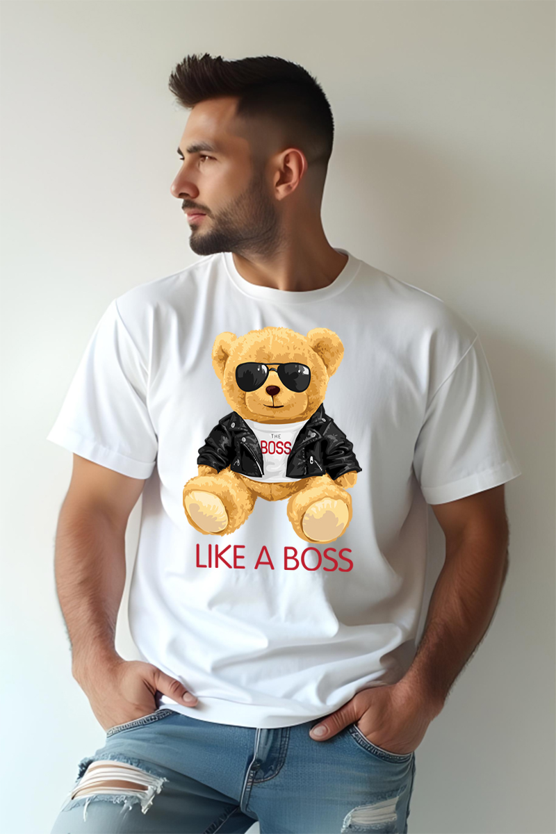 Tricou Oversize - Like Boss Teddy Bear - imagine 2