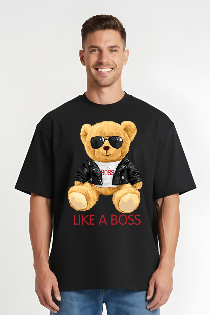 Tricou Oversize - Like Boss Teddy Bear - imagine 4