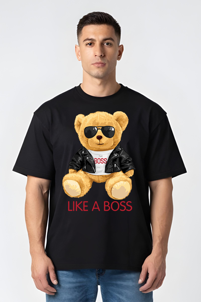 Tricou Oversize - Like Boss Teddy Bear - imagine 5