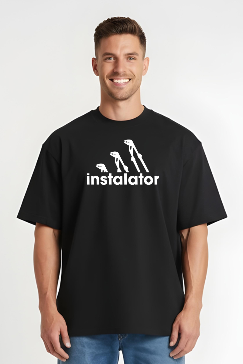 Tricou Oversize - Instalator - imagine 4