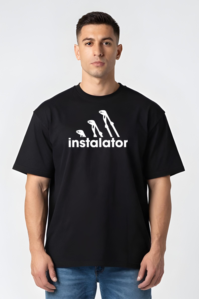 Tricou Oversize - Instalator - imagine 5